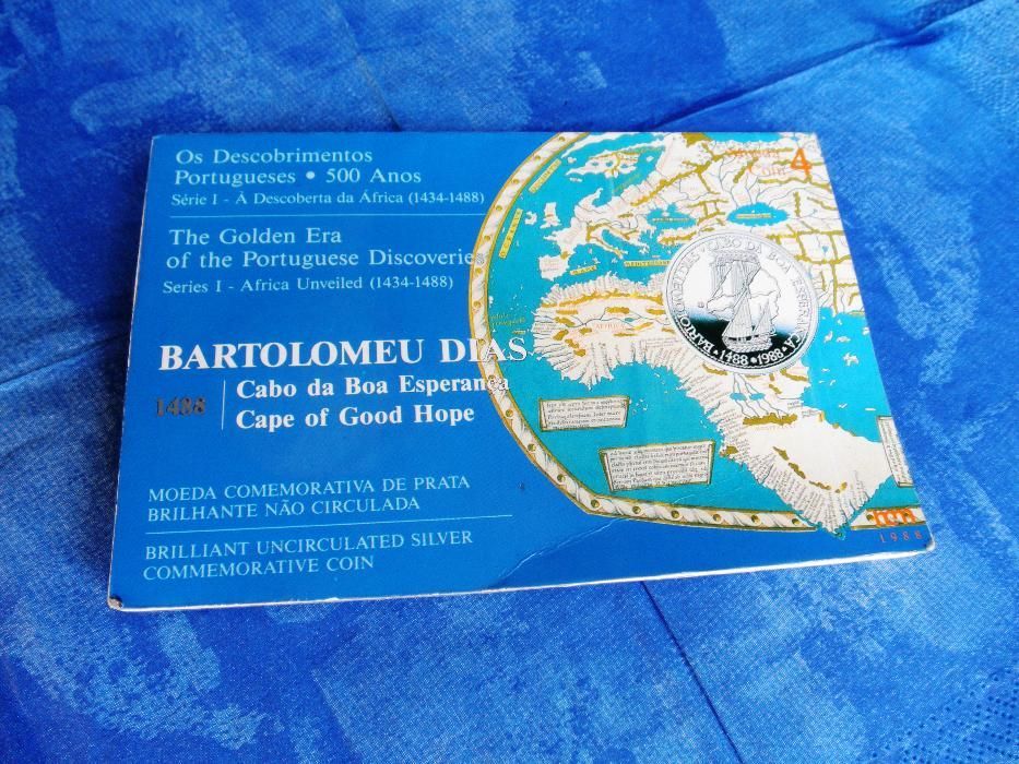 Moeda BNC Prata 100$00 Bartolomeu Dias