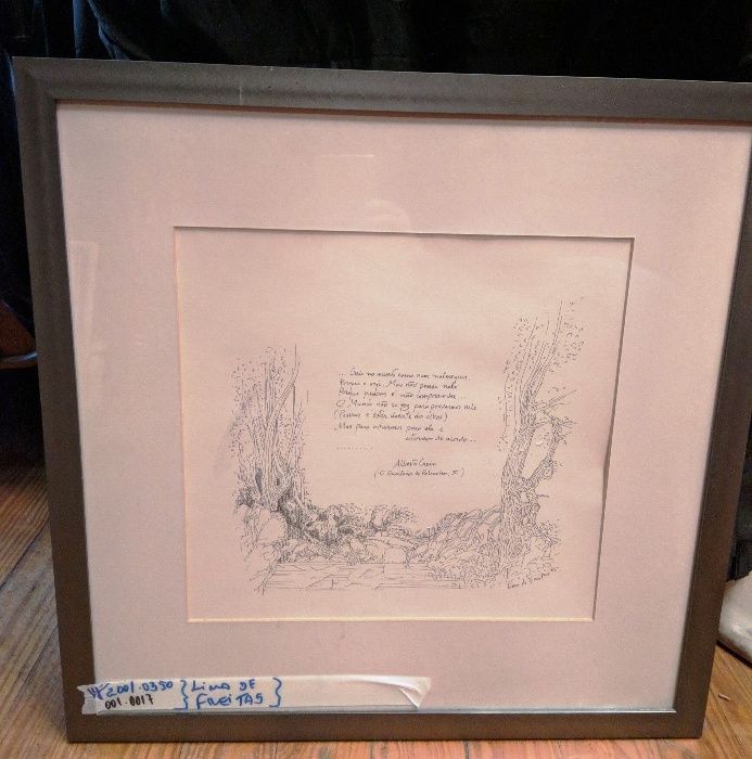 Desenho Sobre Papel Poema Lima de Freitas