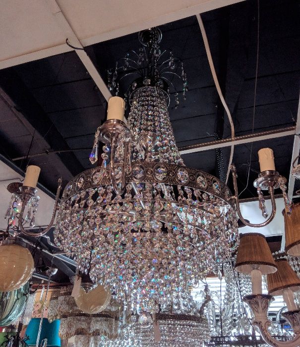 Lustre Cristal 12 Lâmpadas