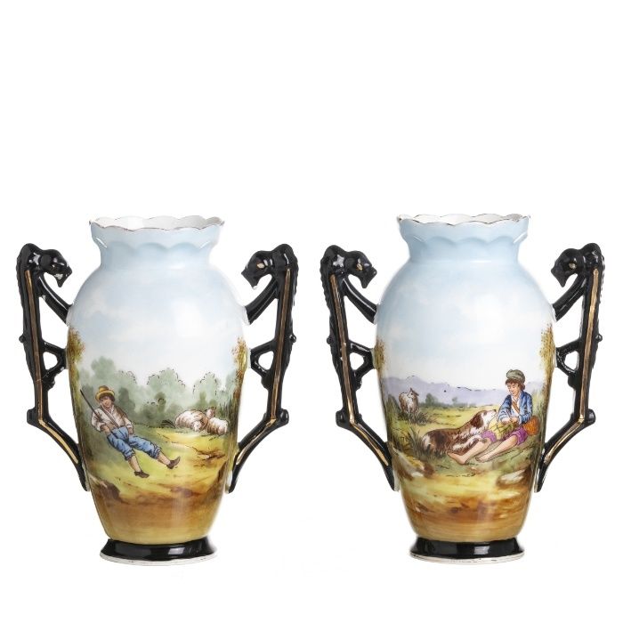 Par de Jarras Porcelana Francesa