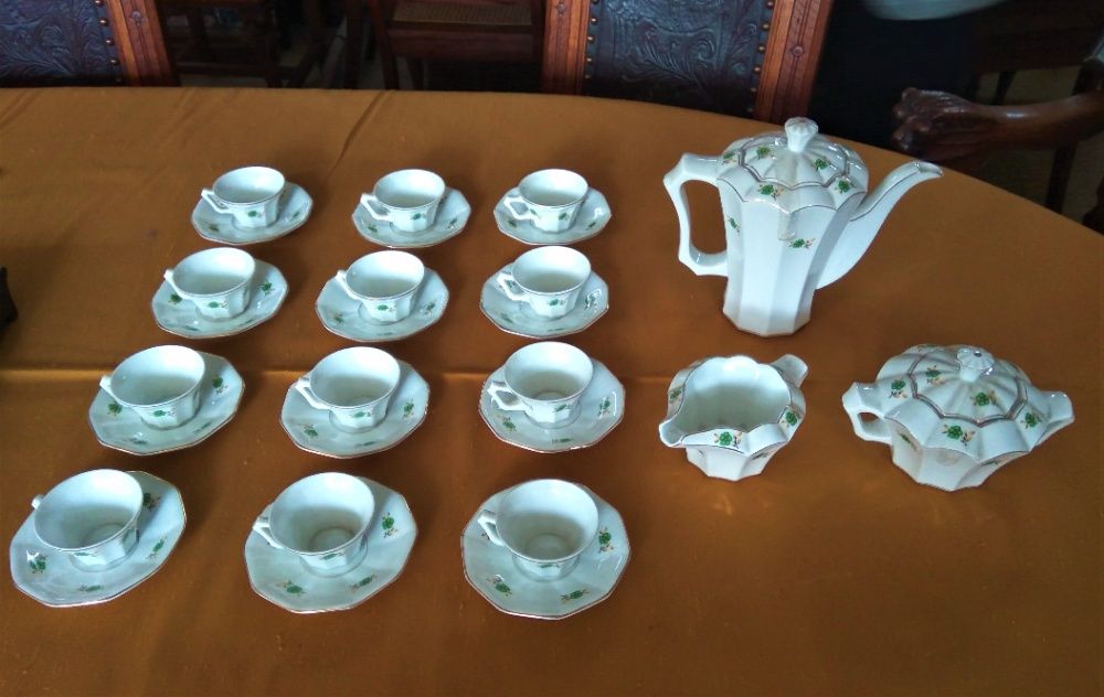 Serviço de Café Motivo Floral SP Coimbra