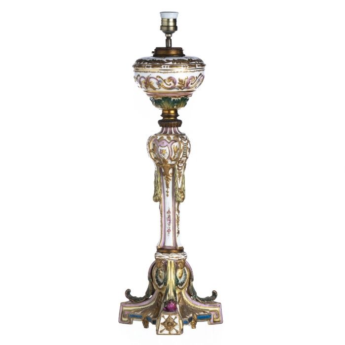 Candeeiro Mesa Italiano Porcelana