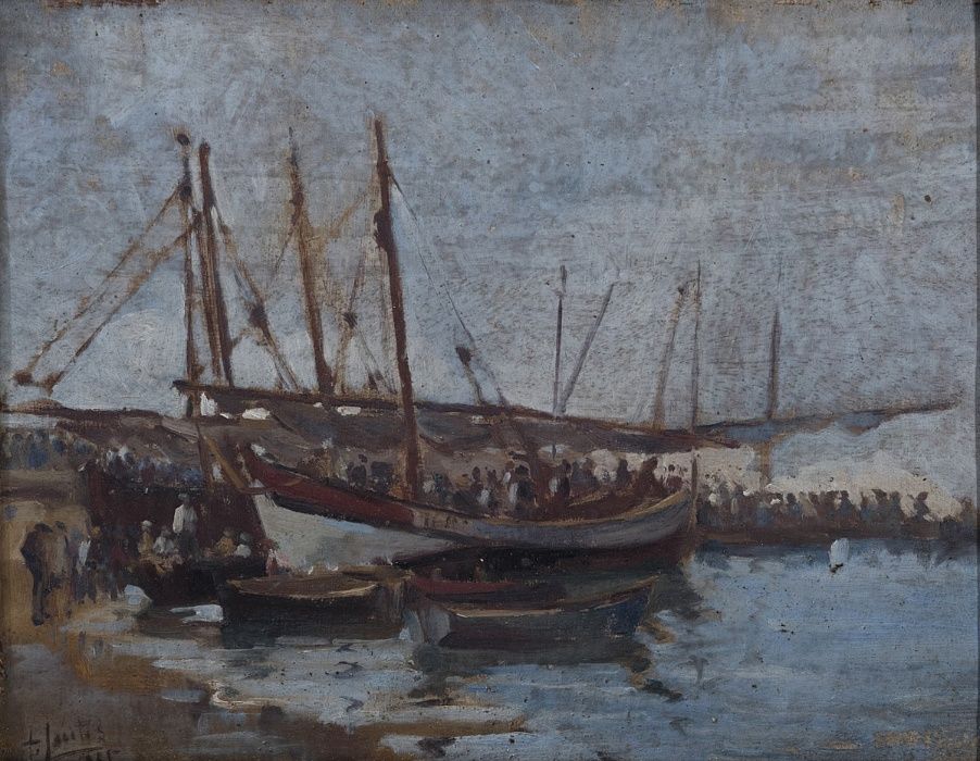Óleo Sobre Madeira Fernando Santos
