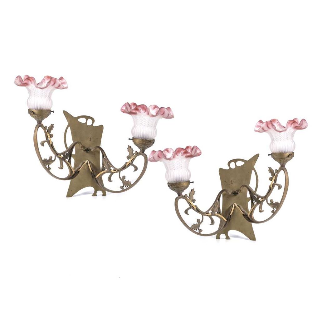 Par Apliques Metal Vidro