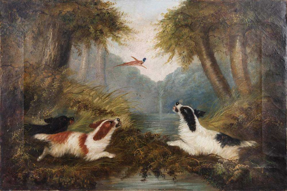 J. Langlois Inglaterra Óleo