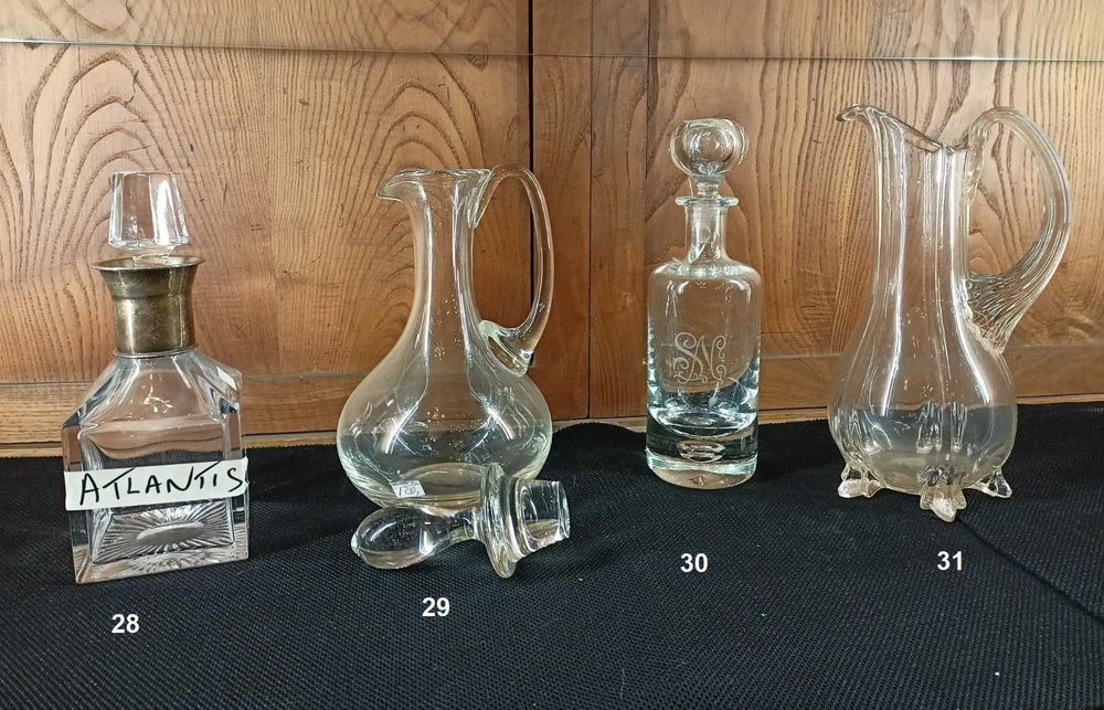 Lote Garrafas Cristal Vidro 4