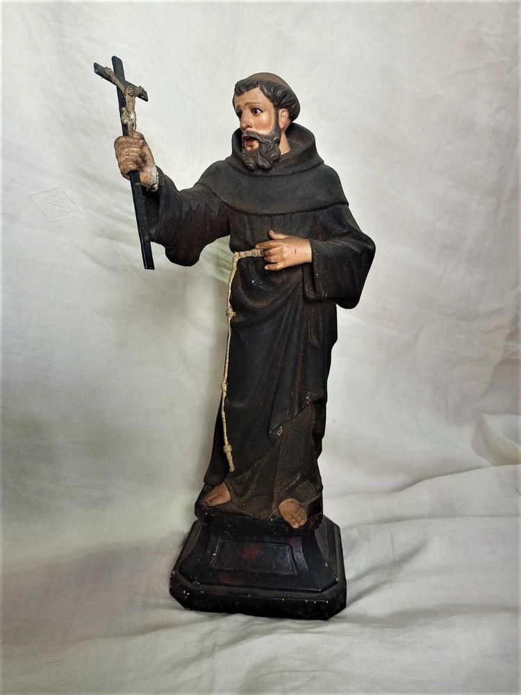 São Francisco Assis Terracota Séc XIX