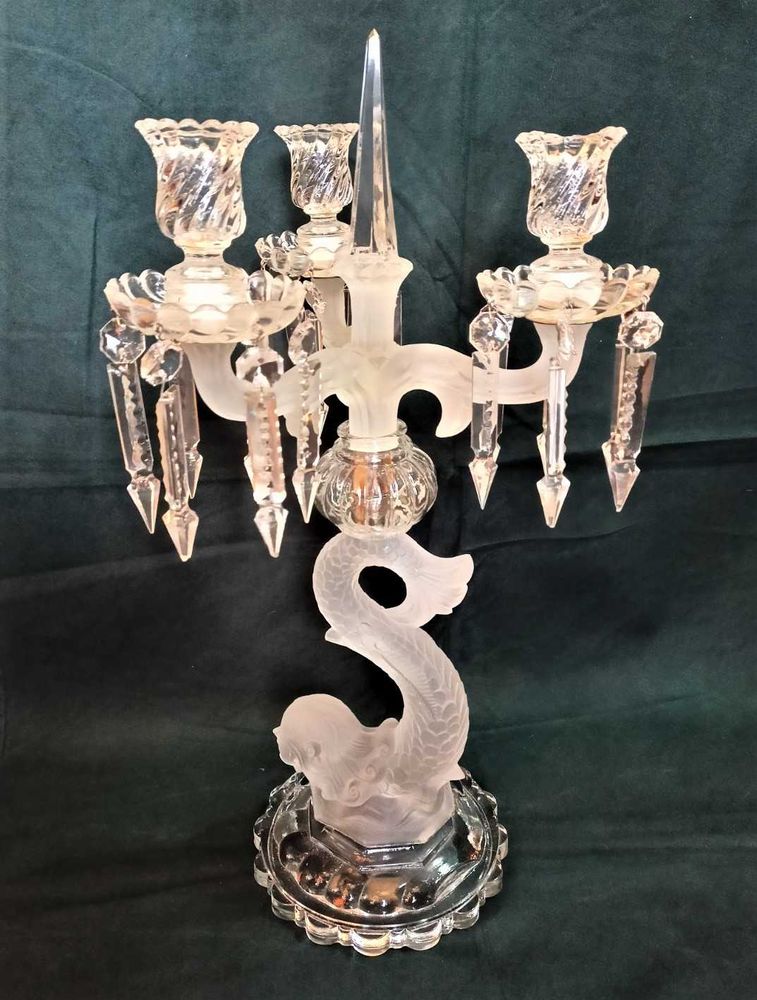 Candelabro Vidro 3 Lumes Sereia