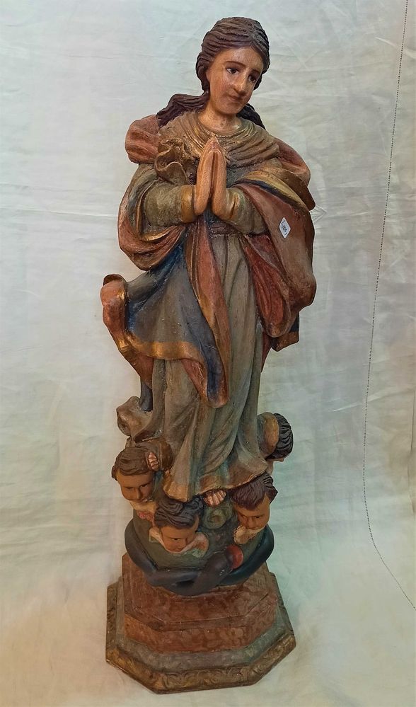 Figura Nossa Sra Conceição Séc XVIII XIX