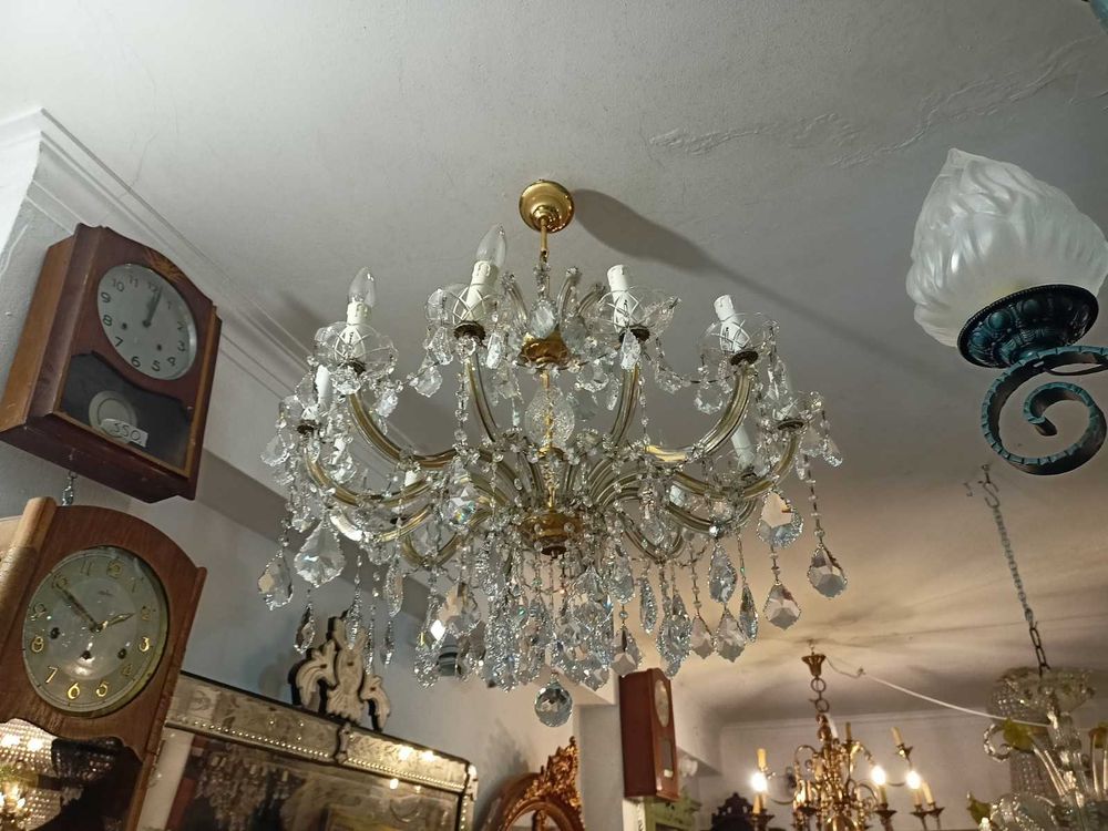 Lustre Maria Teresa 12 Lâmpadas