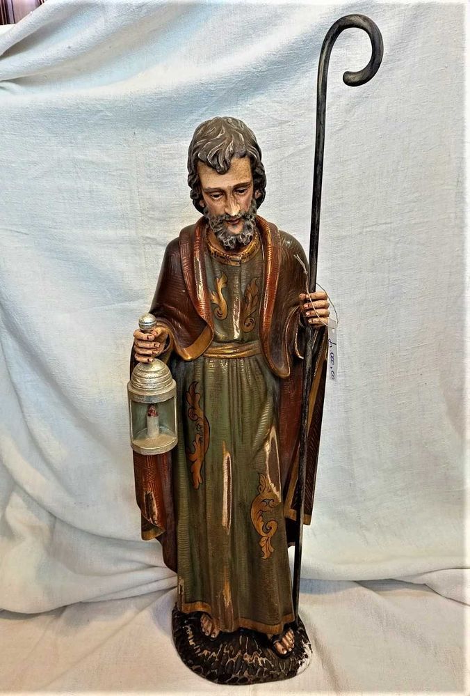 Figura S. José Madeira Policromada