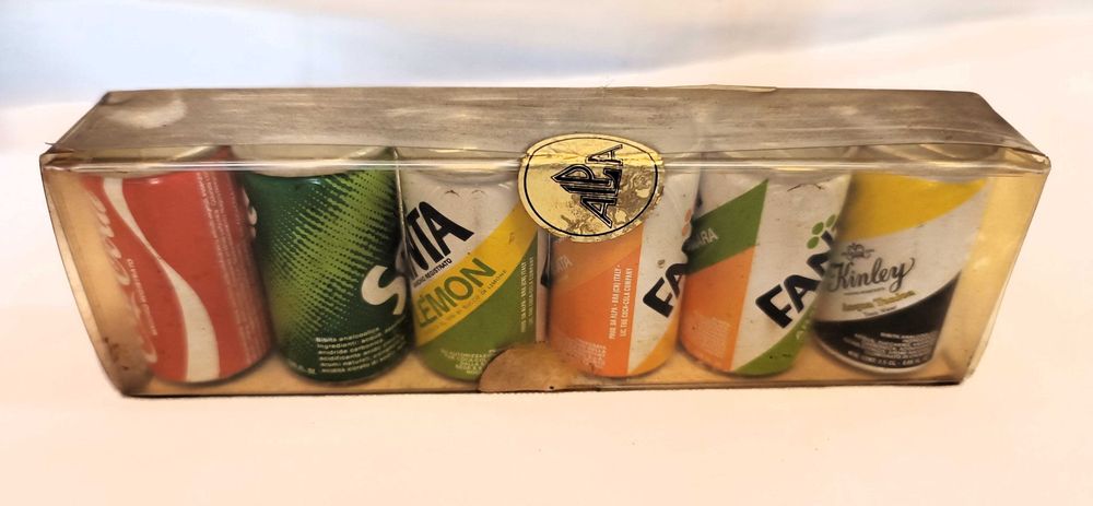 6 Latas Refrigerantes Miniaturas