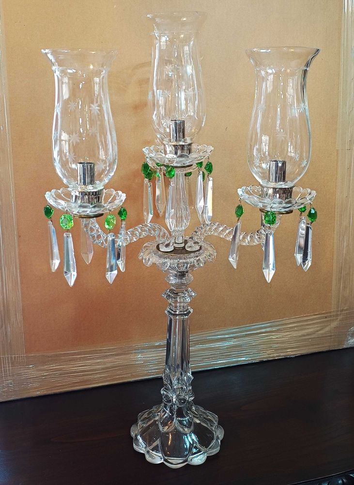 Candelabro Cristal Baccarat 4 Lumes