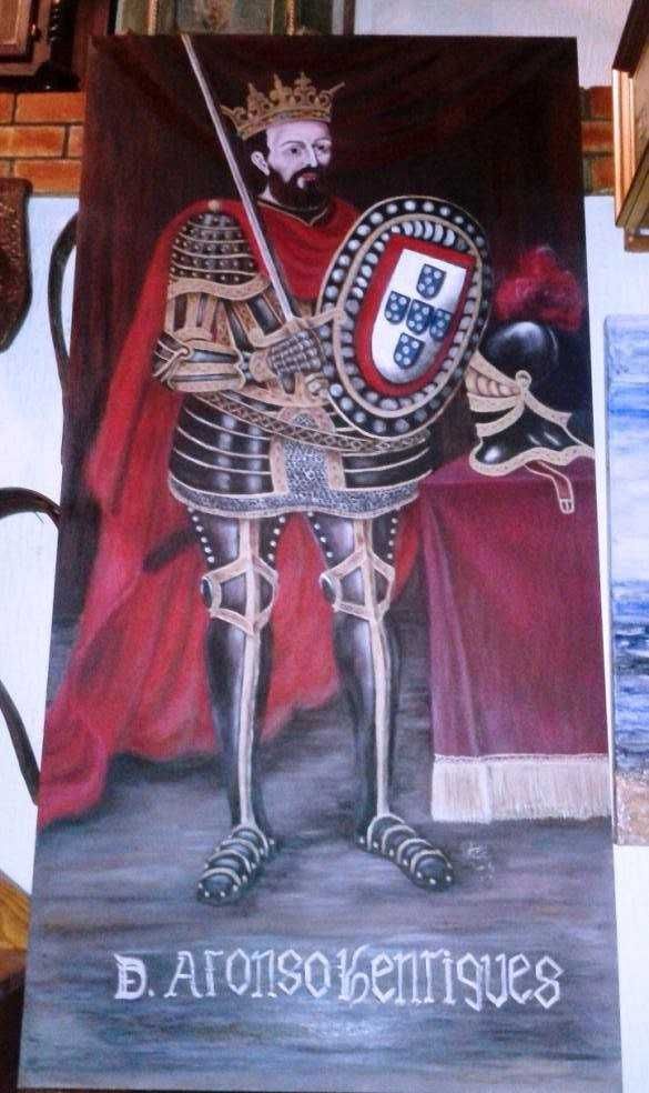 Pintura Óleo Sobre Tela Afonso Henriques