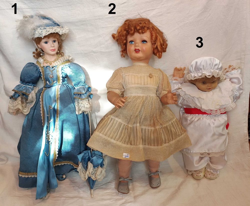 Bonecas Porcelana Plástico Latex Antigas