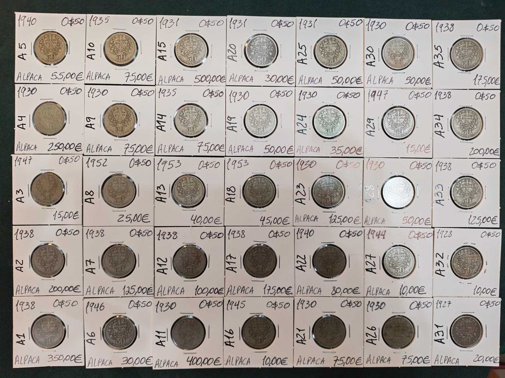 Moedas de 50 Centavos