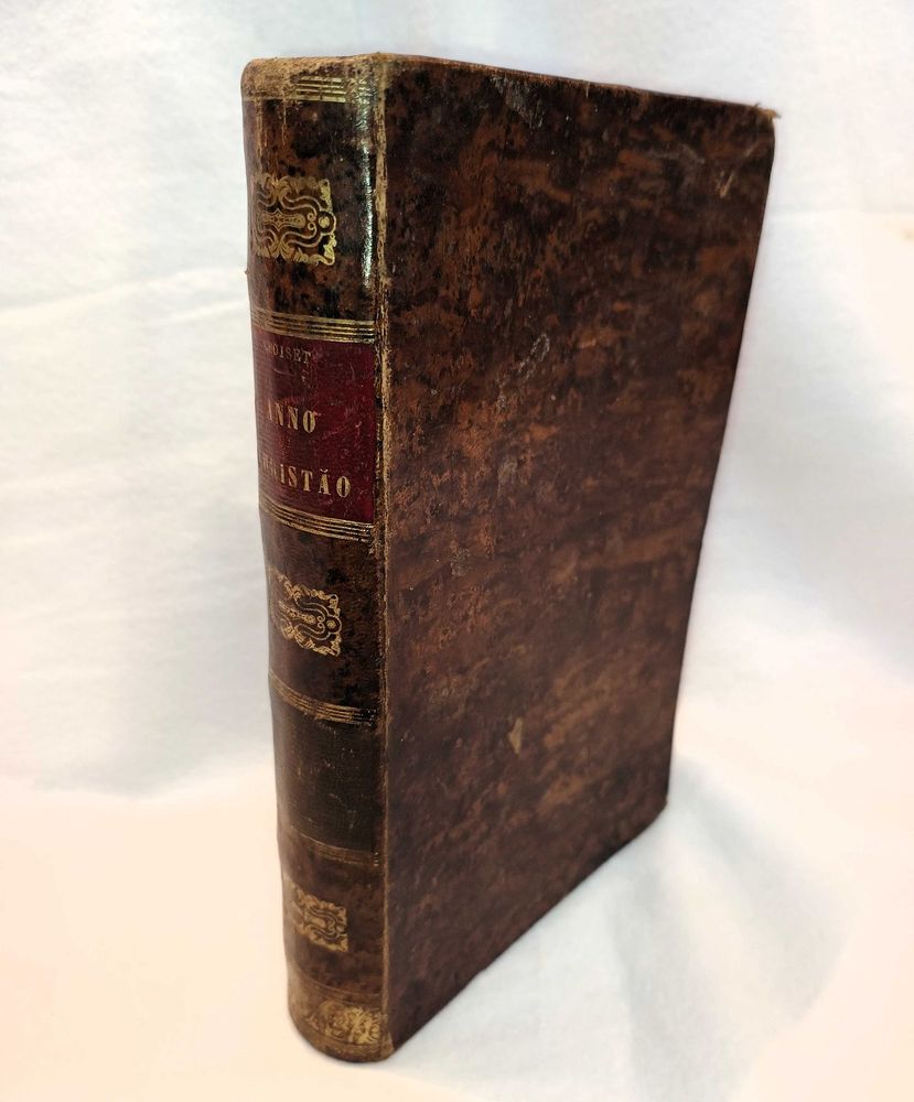 Livro Antigo "Anno Christão" (1888) – Encadernação Época c/ Prémio Escolar