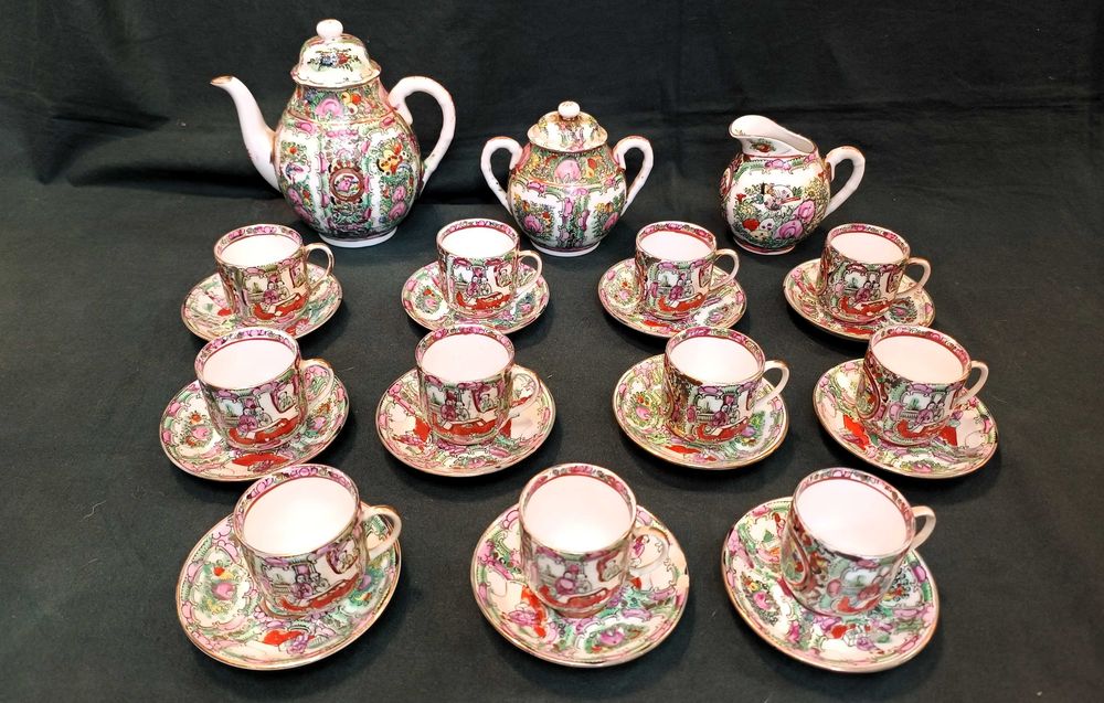 Serviço Café Chinês Rose Medallion